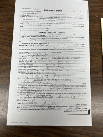 Bert and Jerry Marriage Bond