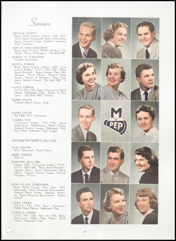 1957 Jerry Ferrell Yearbook Pictures