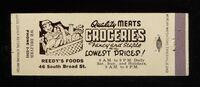 1950s FULL LENGTH Reedy's Foods Groceries 46 South Broad St. Middletown OH Matchbook.jpg