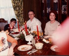 1981 The last Thanksgiving... I'm guessing she was truly thankful for this meal, but dreaded what it meant