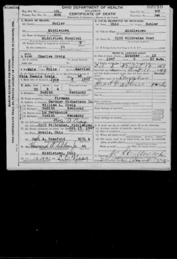 Charles F Craig Death Cert 1947[1]
