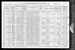 1910 Census Moses Ferrell