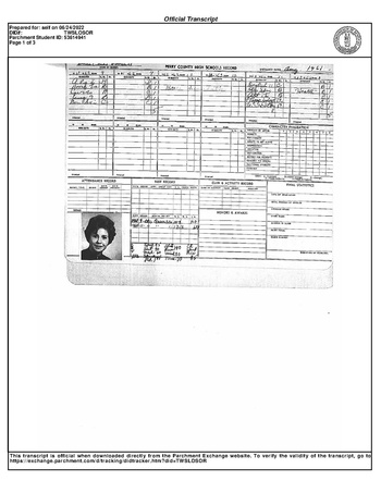 Perry County Schools Transcript